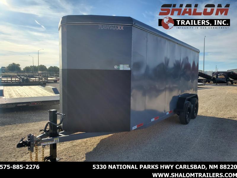 RAWMAXX 7' X 18' X 7' 14K STEEL ENCLOSED TRAILER BUMPERPULL RAWMAXX 7' X 18' X 7' 14K STEEL ENCLOSED TRAILER BUMPERPULL