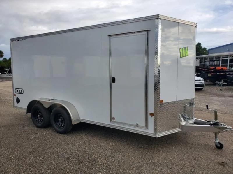 2025 ALCOM 7X16 7K ALUMINUM FRAME CARGO TRAILER WITH 