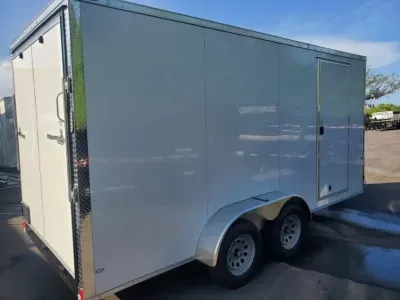 2027 Rock Solid Cargo 7X14 TA SEMI SCREWLESS 7' INTERIOR HEIGH