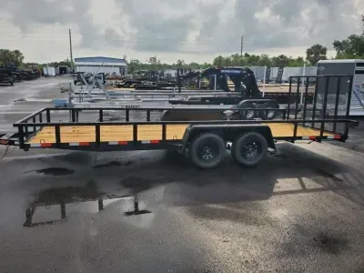 2026 Down 2 Earth Trailers 7X20 7000 LB GVWR(2-3500 LB AXLES)