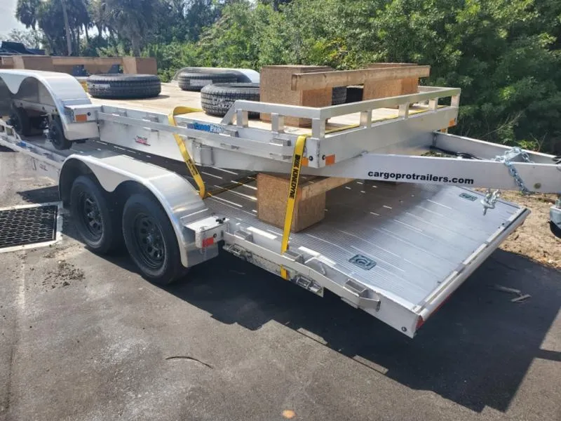 2026 ALCOM 7X18 7K ALUMINUM CAR HAULER WITH ALUMINUM 