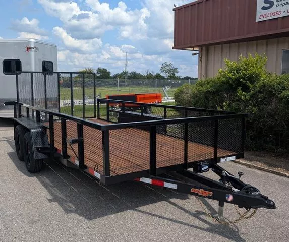 2025 Down 2 Earth Trailers 7X16 UTILITY 7K 24" MESH SIDE
