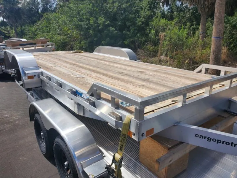 2026 ALCOM 7X18 7K ALUMINUM CAR HAULER WITH SLIDE IN 