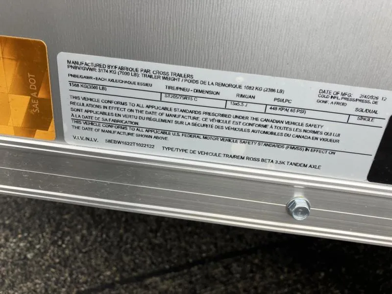 new Cargo (Enclosed) Trailers Cross Trailers  for sale, in Warren, OH Thumbnail 8