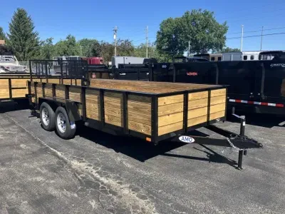 2027 AMO 76" x 16' High Side Utility Trailer