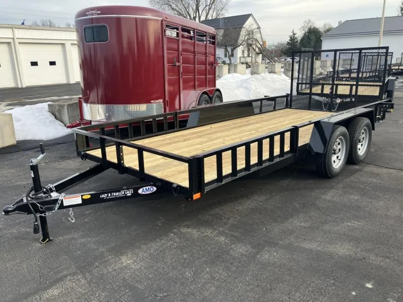 2026 AMO 76" x 16' Utility Trailer (Side Ramps)