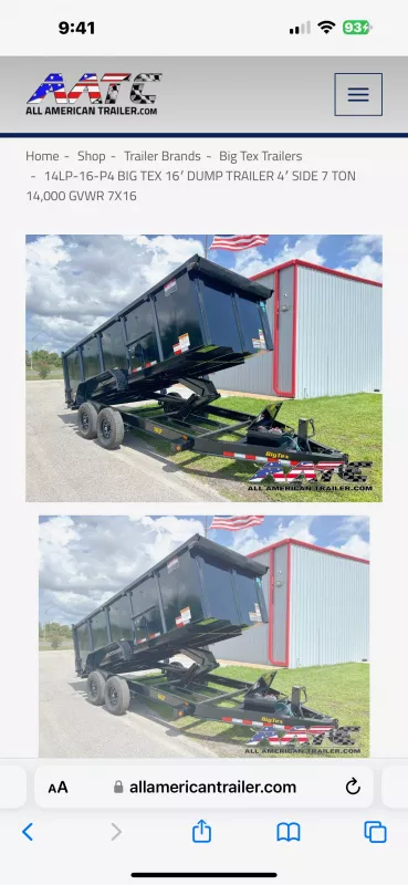 used Dump Trailers Big Tex Trailers  for sale, in Jupiter, FL Thumbnail 3