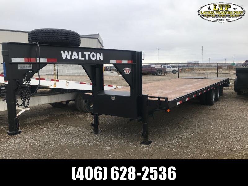 2022 Walton Trailers 26' GN DUALLY Flatbed Trailer