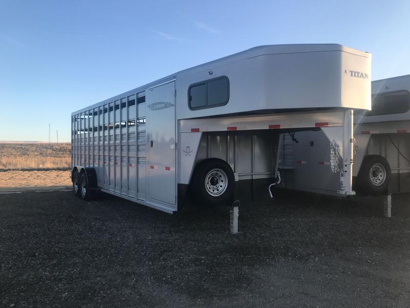 2021 Titan Trailers 24 GN STOCK COMBO Livestock Trailer 2021 Titan Trailers 24 GN STOCK COMBO Livestock Trailer