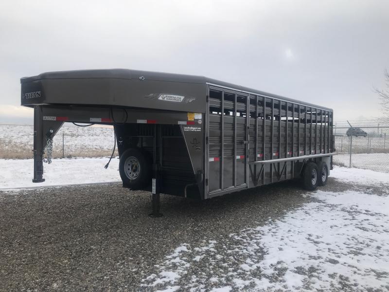 2022 Titan Trailers 24' GN STOCK Livestock Trailer 2022 Titan Trailers 24' GN STOCK Livestock Trailer