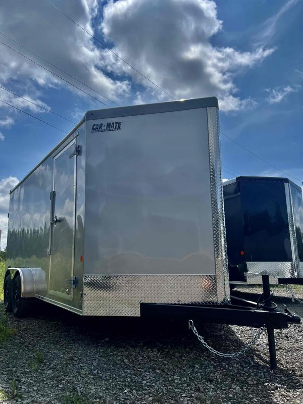 2022 Car Mate Trailers 7x14 Sportster Cargo 6'6" Interior w/ Rear Ramp J&J Trailer and Auto