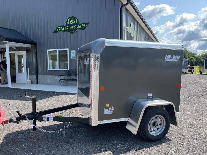 2023 Car Mate Trailers 4x6 Custom Cargo / Enclosed Trailer with Rear Ramp Door wurkFE