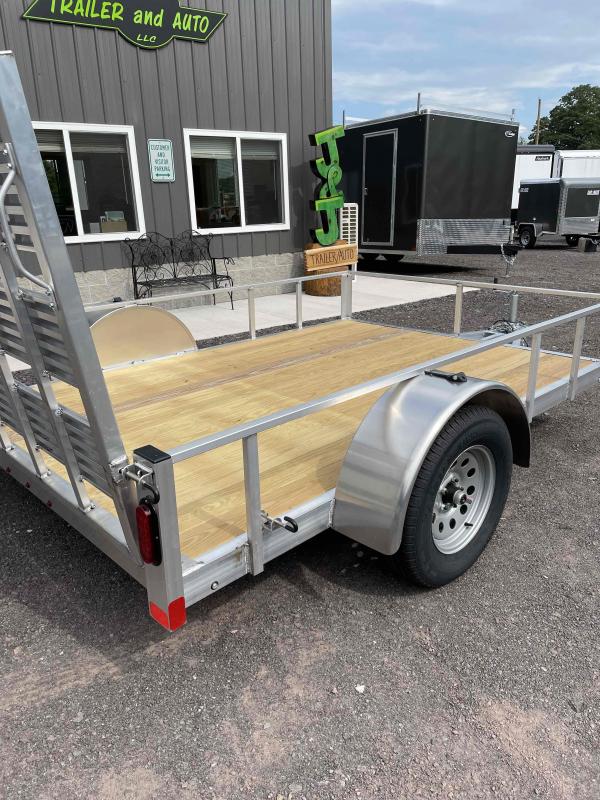 2024 Durabull Trailers 7x10 Aluminum/Wood Deck Utility Trailer J&J