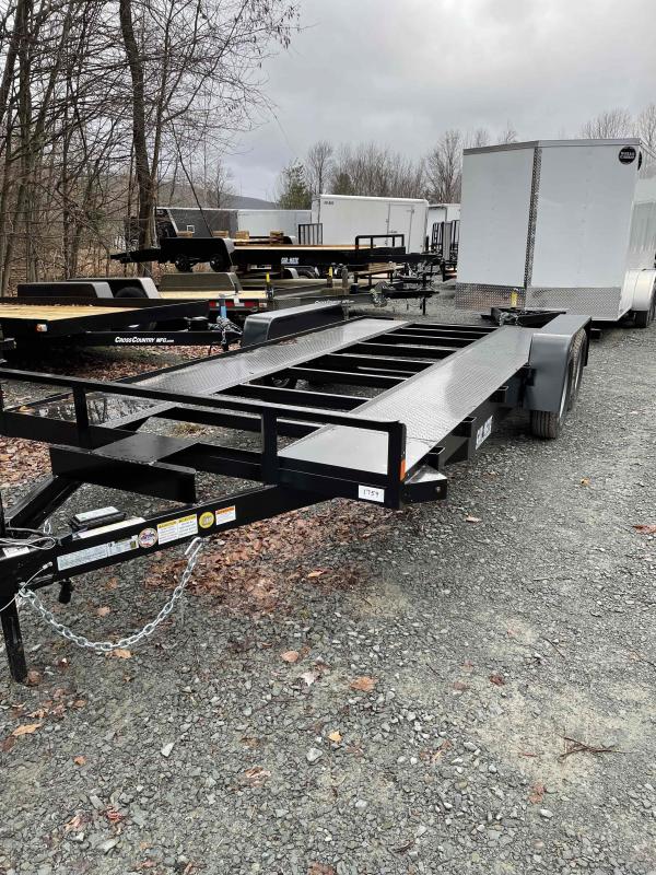 2022 Car Mate Trailers 8x18 7K Steel Runner Car Trailer J&J Trailer