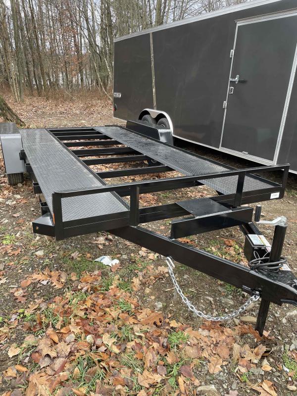 2022 Car Mate Trailers 8x18 7K Steel Runner Car Trailer J&J Trailer and Auto LLC Car Mate