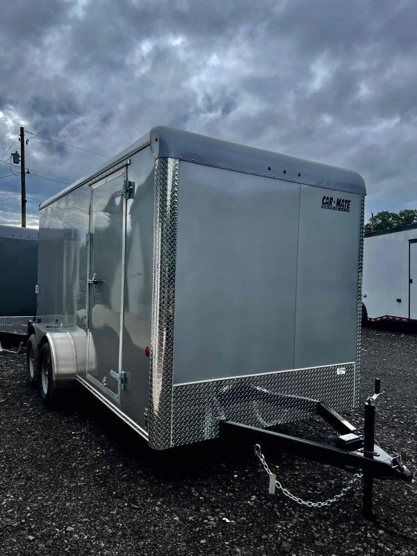 2022 Car Mate Trailers 7x14 Sportster Cargo 6'6" Interior w/ Rear Ramp