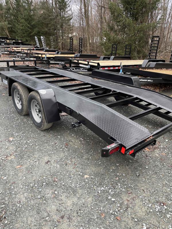 2022 Car Mate Trailers 8x18 7K Steel Runner Car Trailer J&J Trailer