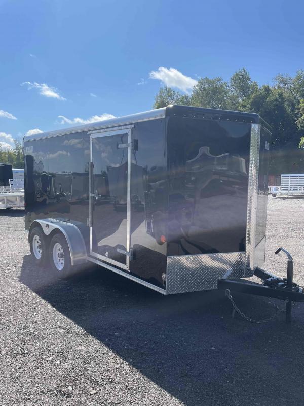 2023 Car Mate Trailers 7x14 VNose Cargo Trailer w/ Rear Double Doors