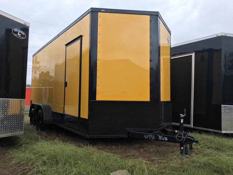 2023 Freedom Trailers 7x16TA Blackout VNose 3500 Cargo / Enclosed