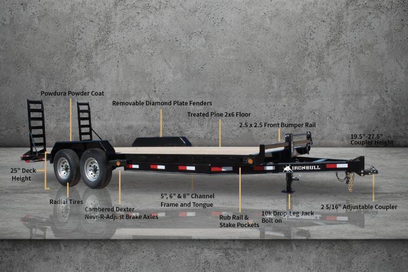 2021 Iron Bull 83"x18' 14K Equipment Trailer 2021 Iron Bull 83"x18' 14K Equipment Trailer