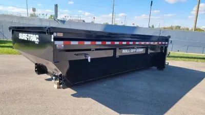 2026 Sure-Trac 16' W/ 4' Sides Roll Off Bin 