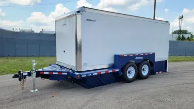 2026 Air-Tow 75"X16' 10K XL Enclosed Drop Deck Trailer 
