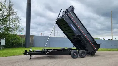 2027 Sure-Trac 7'X16' Dump Trailer 16K Tele 4' High Side 