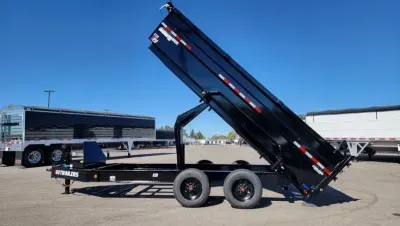 2026 PJ Trailers 7'x16' 24k / 3' HS / Scissor Dump Trailer