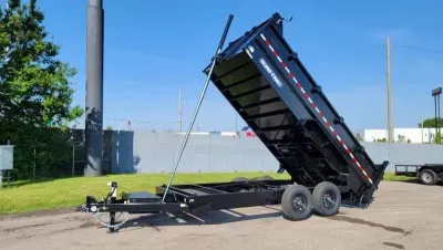 2026 Sure-Trac 7'X16' 14K / 3' High Side / Tele / 7 Ga. / Dump Tr 