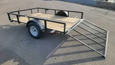 2025 Texas Bragg 6.5'X10' 3K Tube Top Utility Trailer