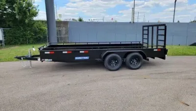 2027 Sure-Trac 7'X16' 7K Steel High Side Utility Trailer