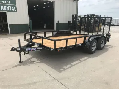 2023 Texas Bragg 7'x12' 7k Tube Top Utility Trailer