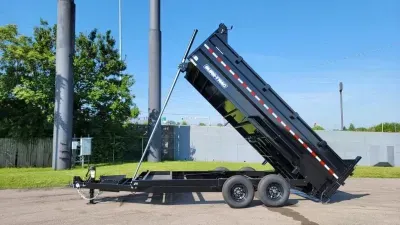 2026 Sure-Trac 7'X16' 14K / 3' High Side / Tele / 7 Ga. / Dump Tr 