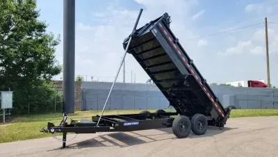 2026 Sure-Trac 7'X16' 14K Tele / Solar / Spare / Dump Trailer