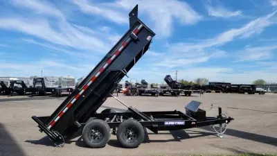2026 Sure-Trac 6'X12' 10K Single Ram / Charger / Dump Trailer 