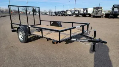 2026 Texas Bragg 6.5'X12' 3K Tube Top Utility Trailer