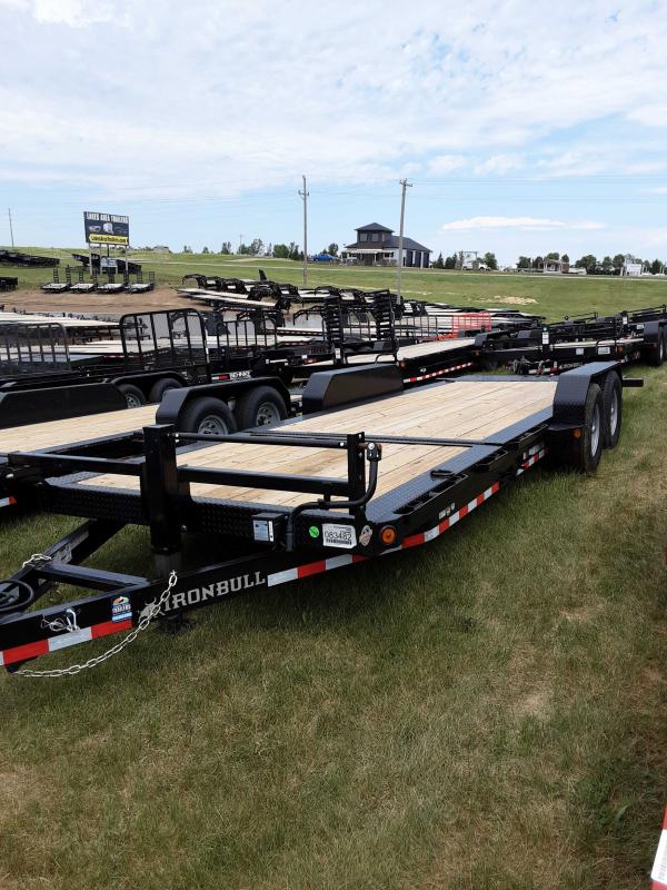 2022 IRON BULL 83X22 TILT EQUIPMENT TRAILER Lakes Area Trailer Shop