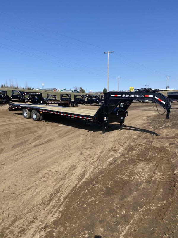 2022 Iron Bull 102X36 20K HYDRAULIC DOVETAIL GOOSENECK TRAILER Lakes