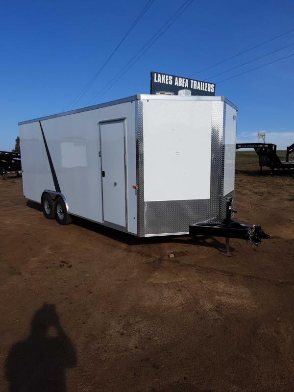 2023 AERO 8.5X20TA52 WHITE Enclosed Cargo Trailer Lakes Area Trailer