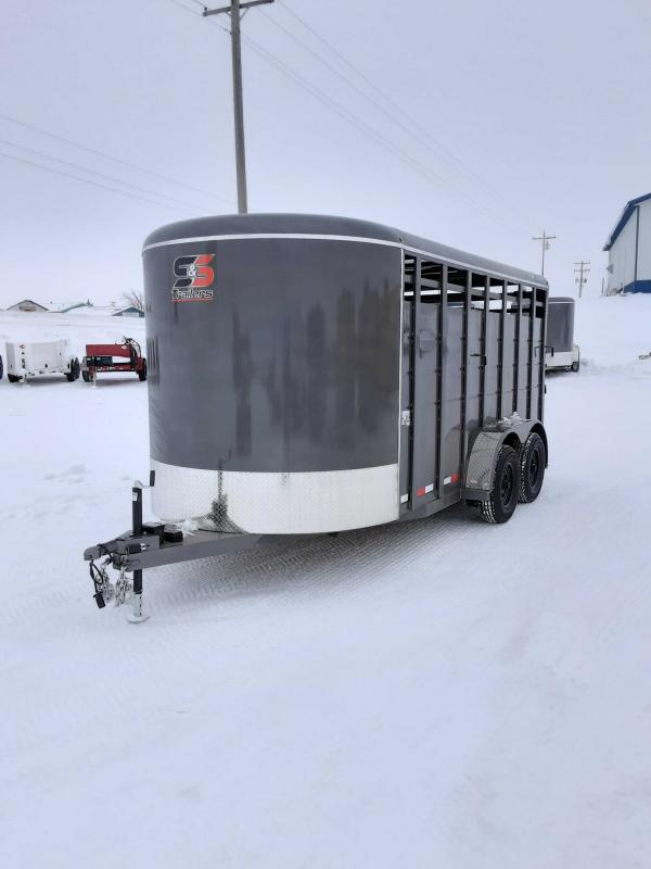 2023 S&S Manufacturing 6'8''X6'6''X16' STOCK TRAILER 2023 S&S Manufacturing 6'8''X6'6''X16' STOCK TRAILER