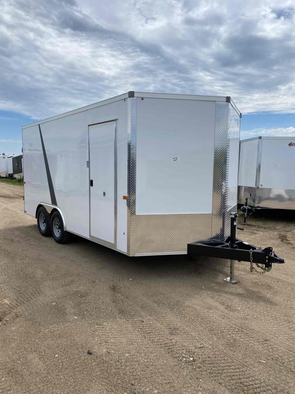 2022 AERO 8.5X16 WHITE ENCLOSED TRAILER 2022 AERO 8.5X16 WHITE ENCLOSED TRAILER