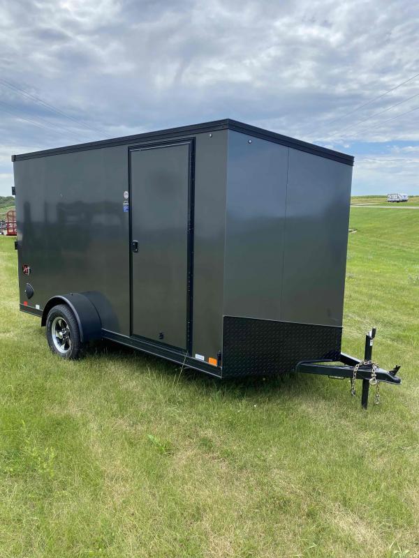 2022 UNITED 6X12 CHARCOAL BLACKOUT ENCLOSED TRAILER Lakes Area