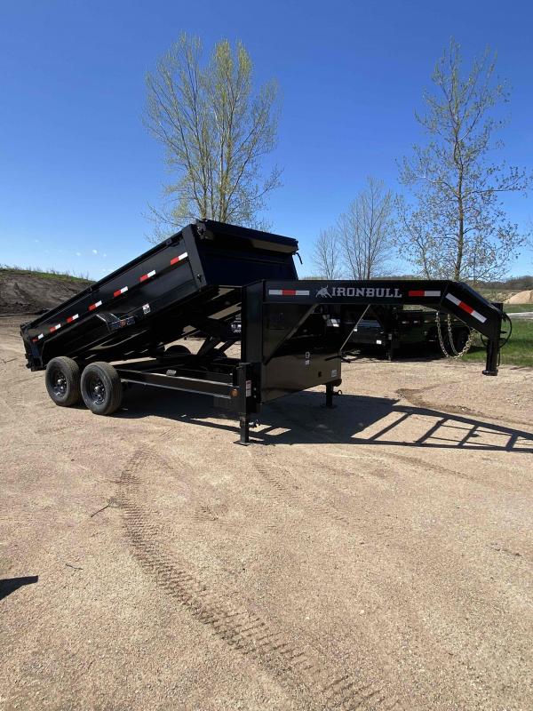 2022 IRON BULL 83X14 GOOSENECK DUMP TRAILER Lakes Area Trailer Shop