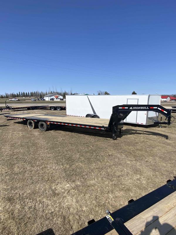 2022 Iron Bull 102X32 24K HYDRAULIC DOVETAIL GOOSENECK TRAILER