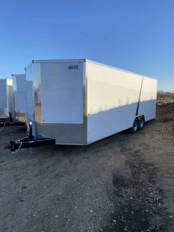 2022 AERO 8.5X24TA52 WHITE Enclosed Cargo Trailer 2022 AERO 8.5X24TA52 WHITE Enclosed Cargo Trailer