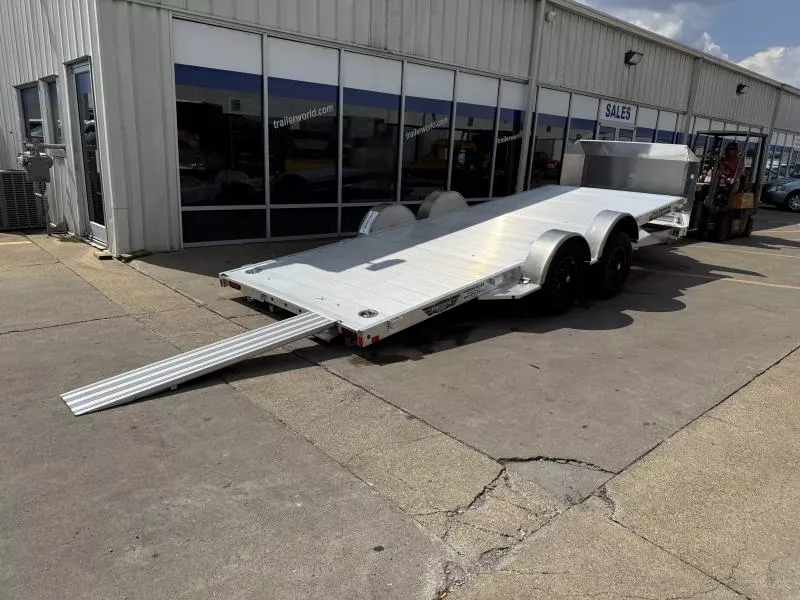 2026 Aluma 8218H-LP-TILT-TA-EL-R-RTD Heavy Low Profile Tilt Tandem Axle 82" x 18' Car Hauler
