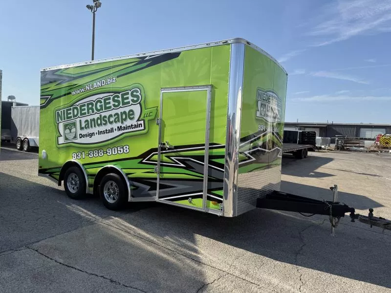 2022 Kaufman Trailers 8.5' x 16' TA Cargo / Enclosed Trailer (2)5.2K Torsion Axles