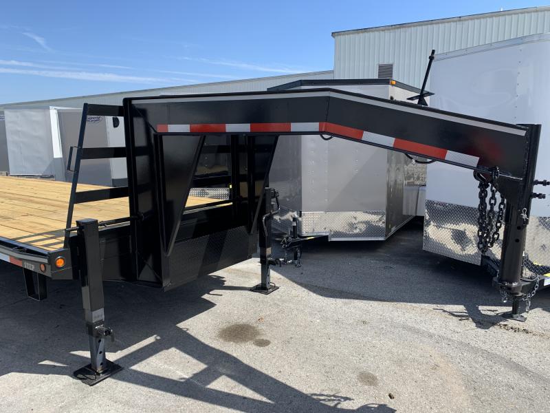 2022 Better Built 30' 10 Ton Popup Tail Gooseneck Flatbed Trailer