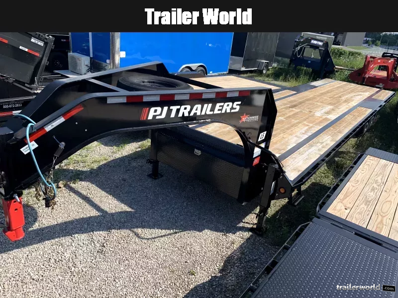 2024 PJ Trailers 102" x 32' Low Profile Deckover (2)7K Axles GN Equipment Trailer