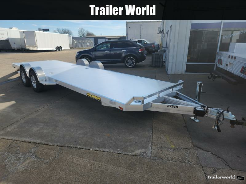 2026 Aluma 8224 Heavy Tandem Axle Slide In Ramps Open Car Hauler
